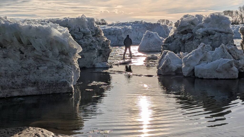 Eisberge in Geesthacht